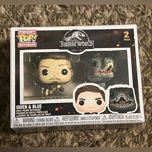 Pocket Pop! Keychain Jurassic World Owen & Blue